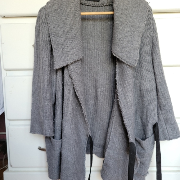 Dolce & Gabbana Grey Sweater Cardigan  44 Shawl Collar - Picture 6 of 9